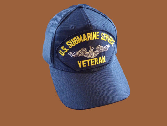 U.S SUBMARINE SERVICE VETERAN U.S NAVY SHIP HAT OFFICIAL MILITARY BALL CAP U.S.A