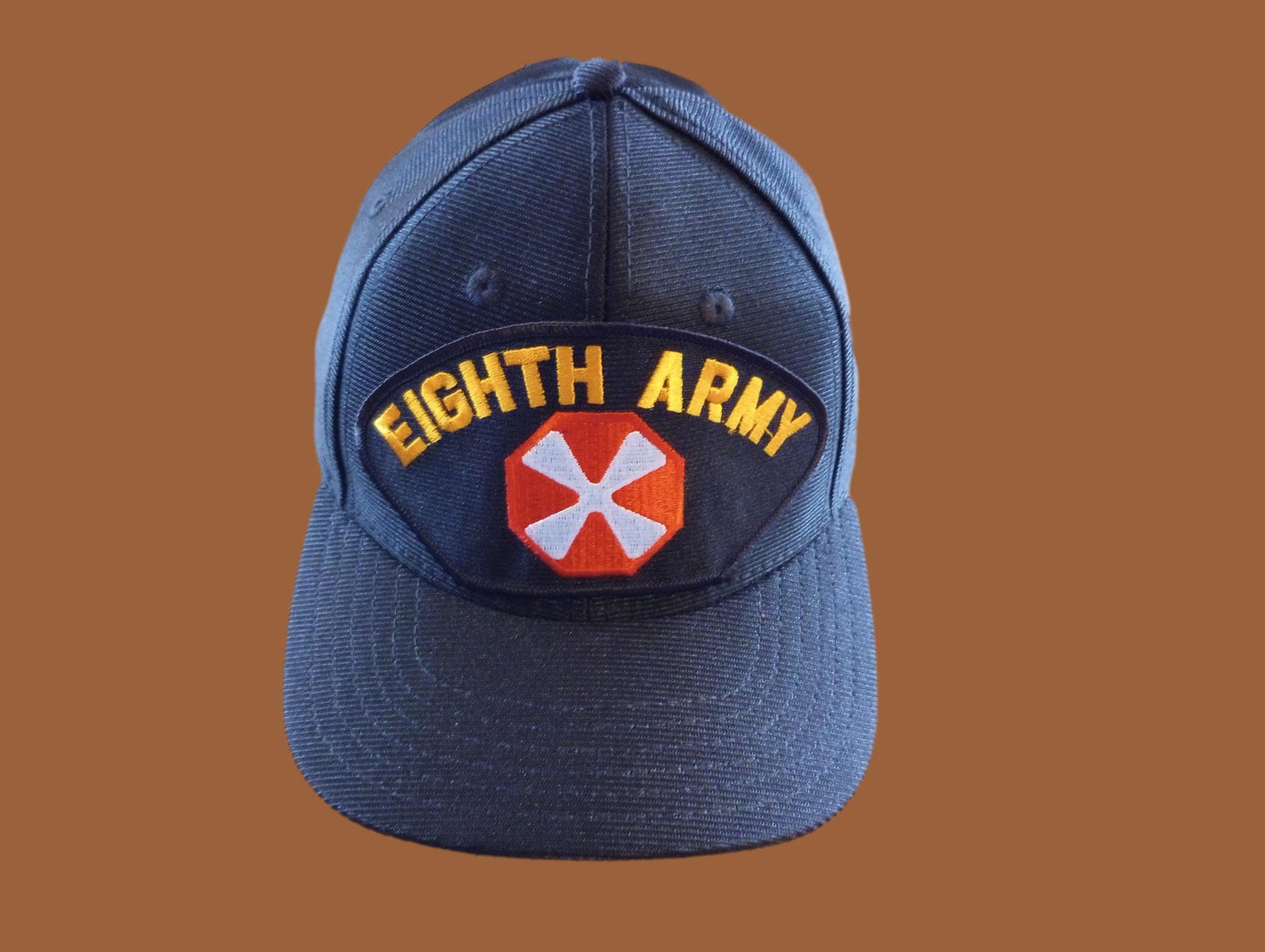 U.S MILITARY EIGHTH 8TH ARMY HAT U.S MILITARY OFFICIAL BALL CAP U.S.A MADE