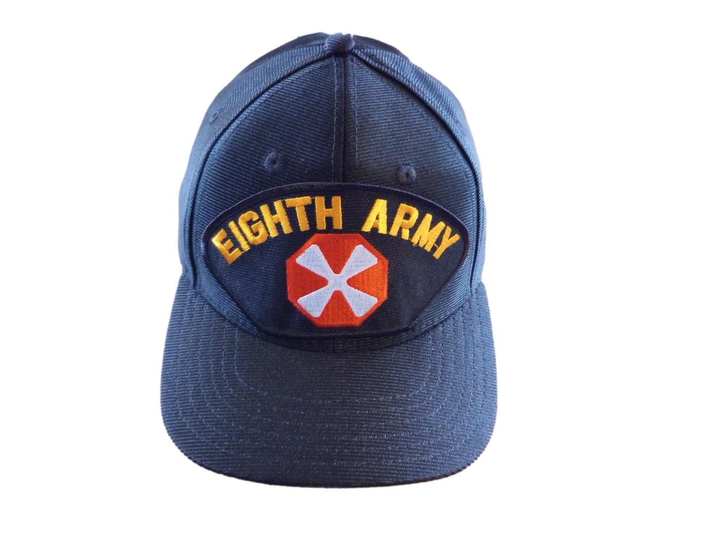 U.S MILITARY EIGHTH 8TH ARMY HAT U.S MILITARY OFFICIAL BALL CAP U.S.A MADE