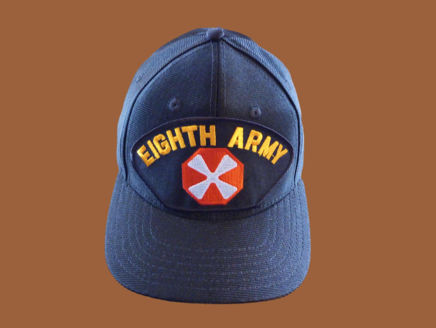 U.S MILITARY EIGHTH 8TH ARMY HAT U.S MILITARY OFFICIAL BALL CAP U.S.A MADE