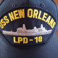 USS NEW ORLEANS LPD-18 NAVY SHIP HAT U.S MILITARY OFFICIAL BALL CAP U.S.A MADE