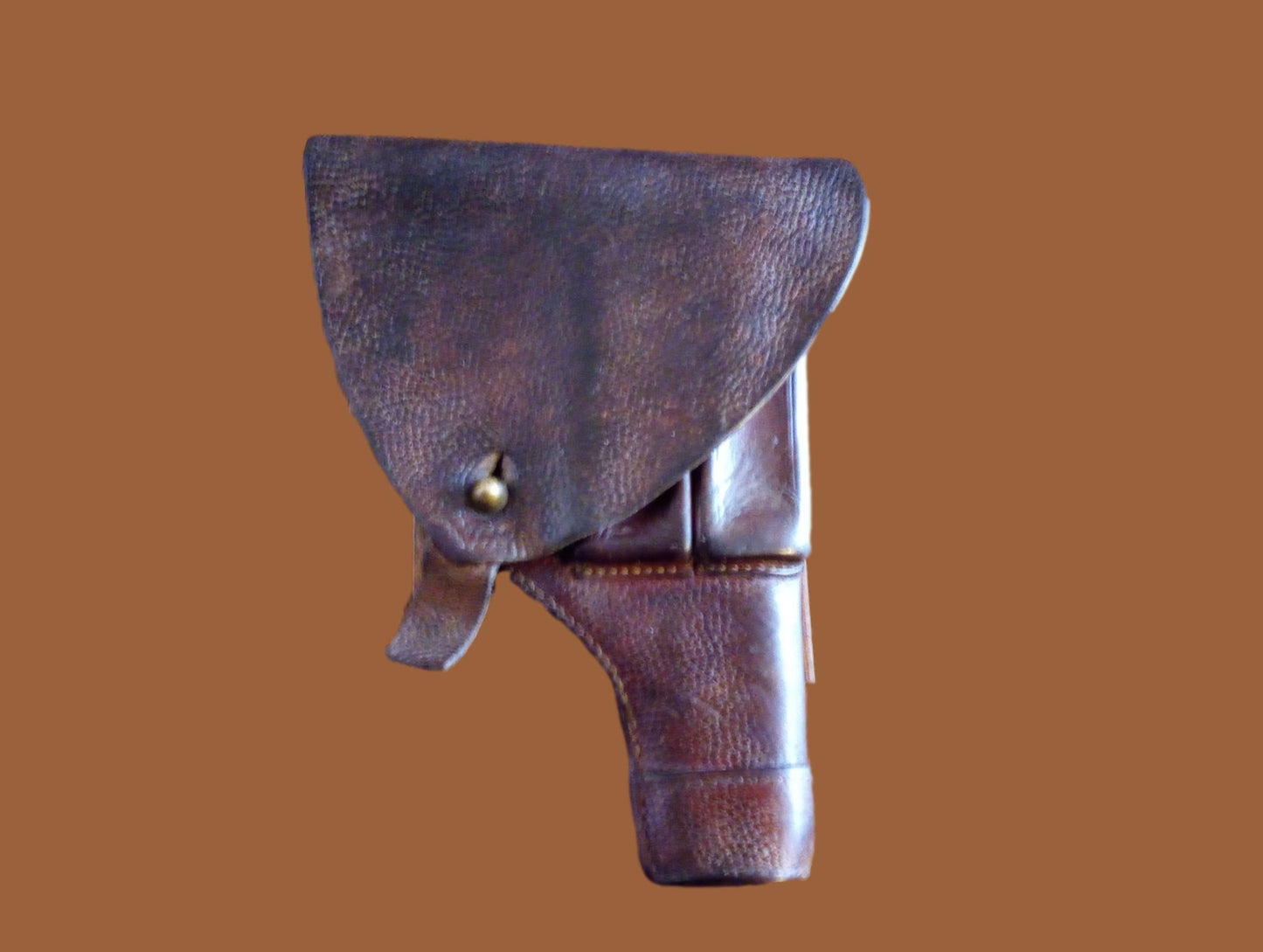 WWII SWEDISH MILITARY BROWNING PISTOL HOLSTER LEATHER M1903/07 STAMPED I11 35/50