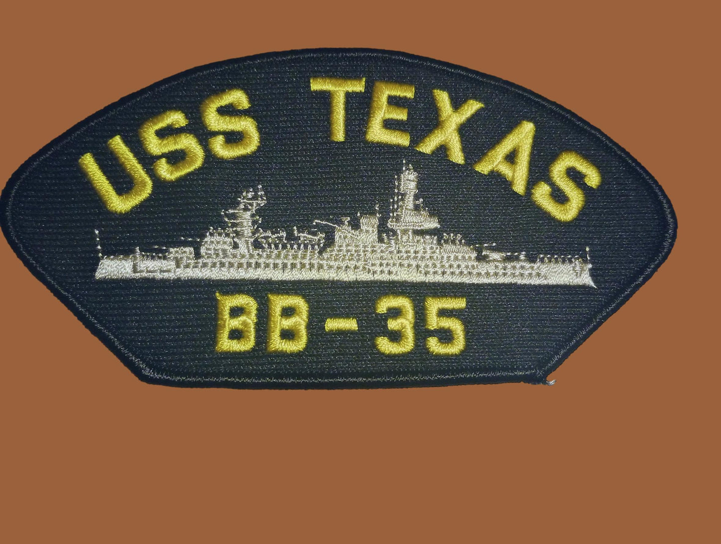 USS TEXAS BB-35 U.S NAVY SHIP HAT PATCH BATTLESHIP USA MADE