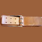 POST WAR WEST GERMAN ARMY BW LEATHER BELT + BUCKLE SIZE LARGE 110CM 42" INCHES