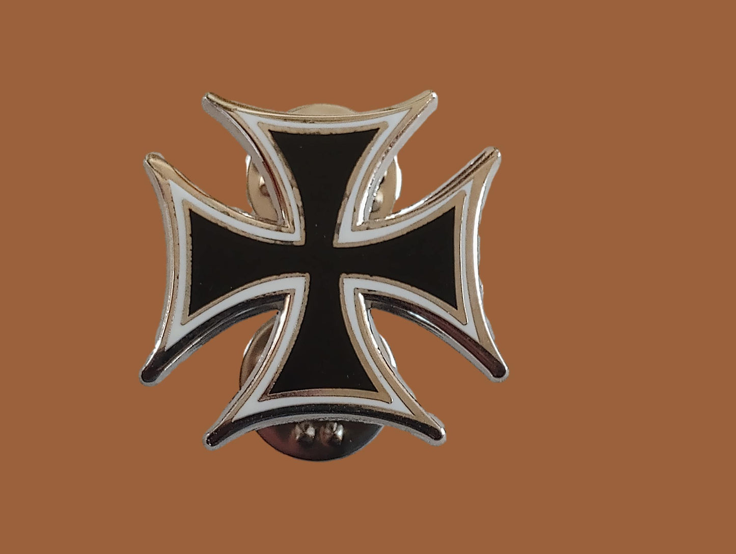 IRON CROSS HAT PIN LAPEL DOUBLE POST PIN