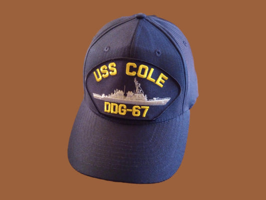 USS COLE DDG-67 NAVY SHIP HAT U.S MILITARY OFFICIAL BALL CAP U.S MADE