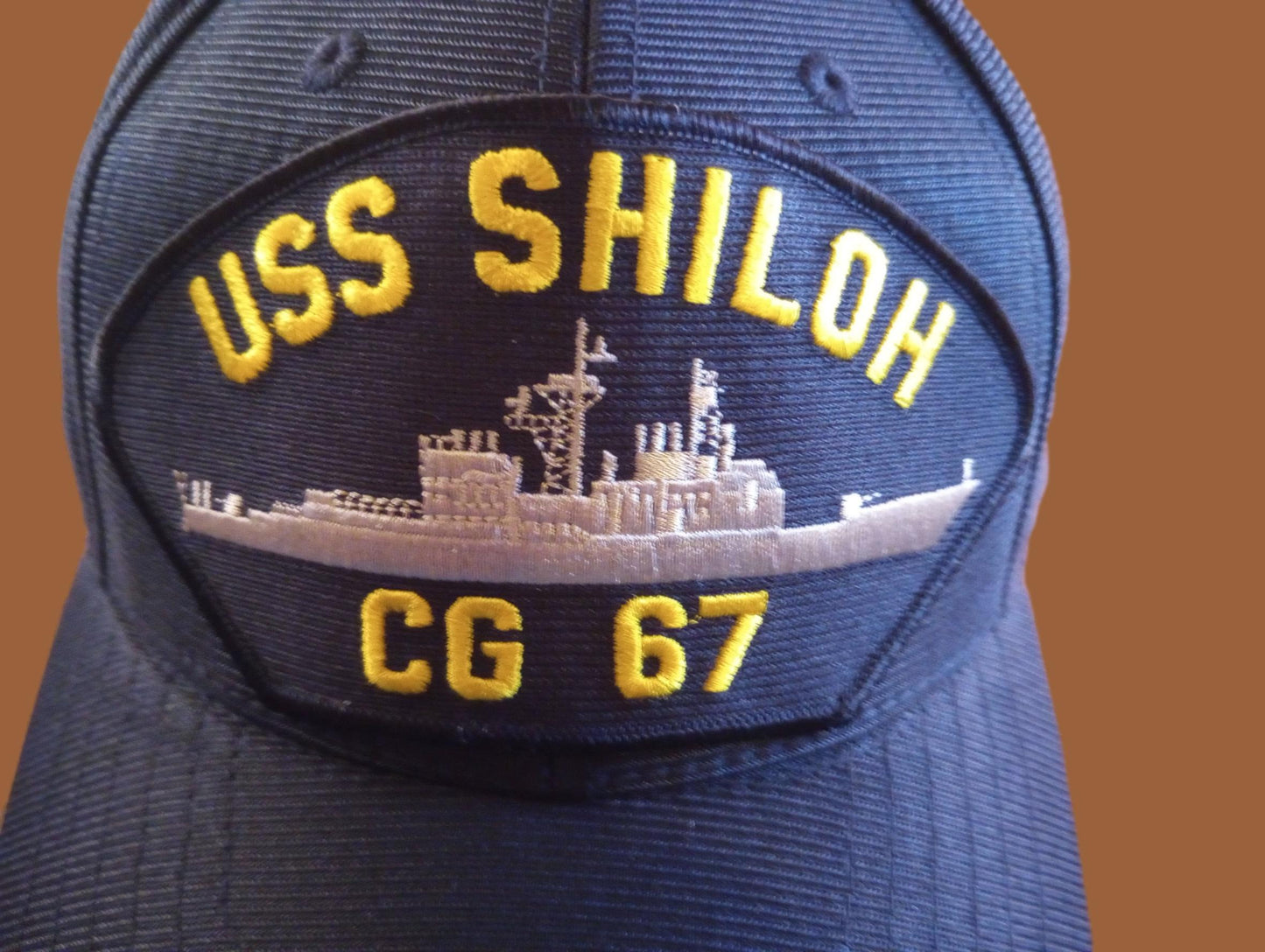 USS SHILOH CG-67 NAVY SHIP HAT U.S MILITARY OFFICIAL BALL CAP U.S.A MADE