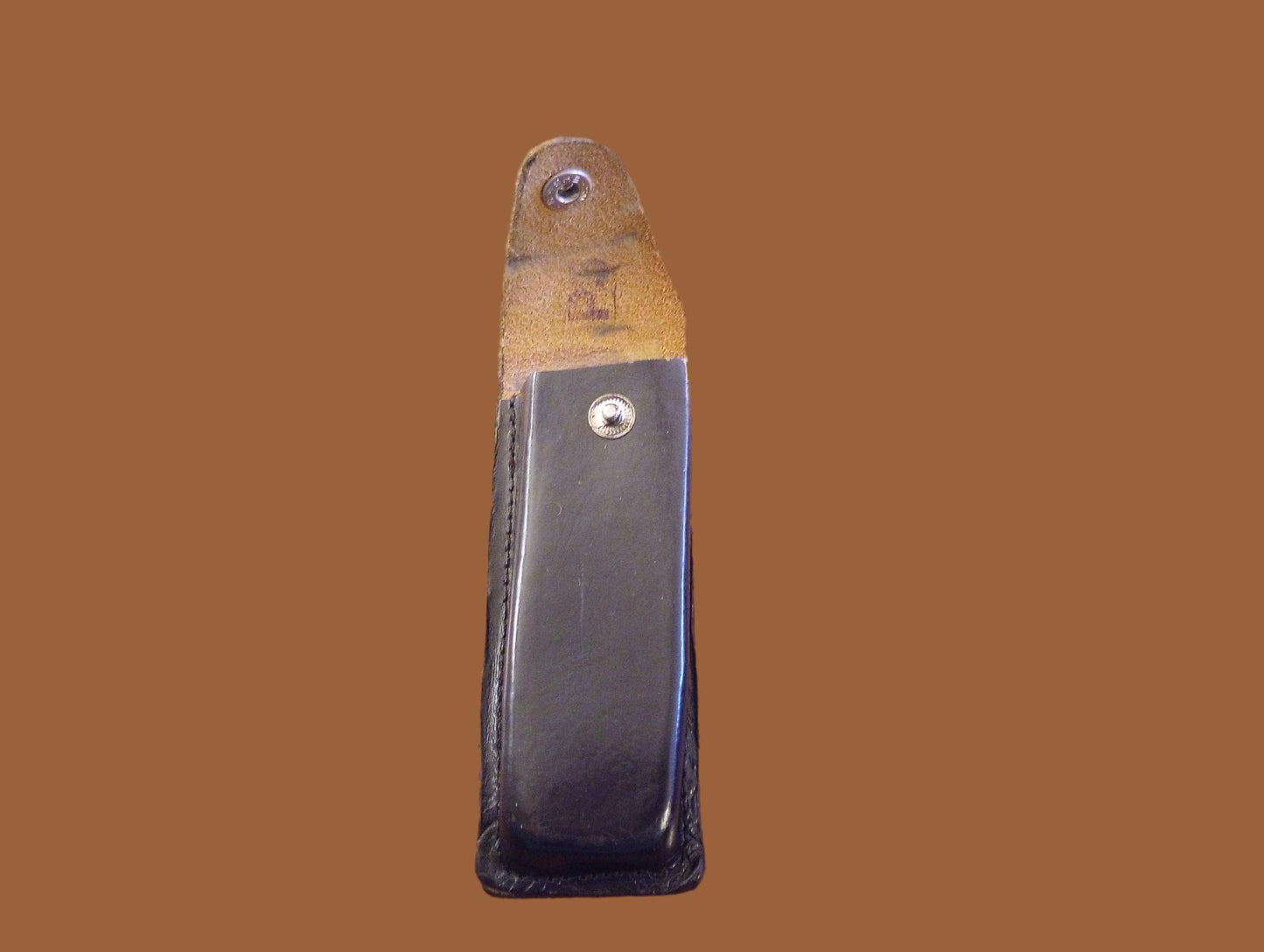 German Walther Magazine Pouch P-38 Black Leather P-5 Police 9 mm 8 Round Genuine