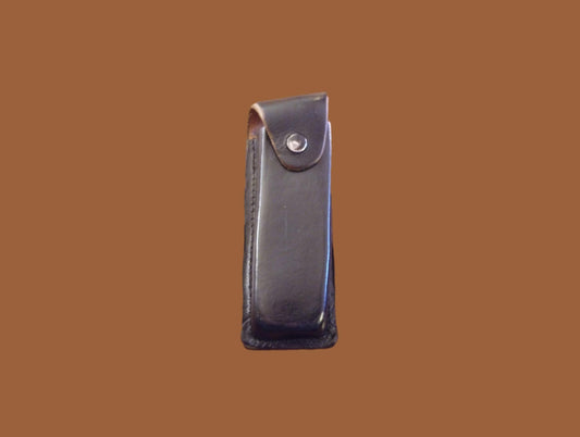 German Walther Magazine Pouch P-38 Black Leather P-5 Police 9 mm 8 Round Genuine