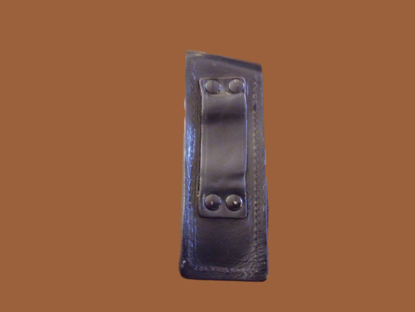 German Walther Magazine Pouch P-38 Black Leather P-5 Police 9 mm 8 Round Genuine