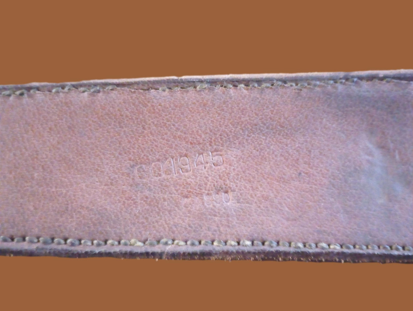 WWII BRITISH MILITARY LEATHER MACHETE CASE DATED 1944 ORIGINAL