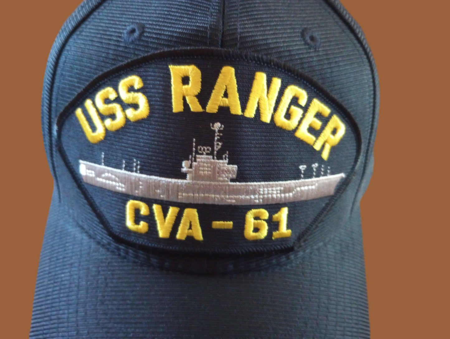 USS RANGER CVA-61 NAVY SHIP HAT U.S MILITARY OFFICIAL BALL CAP U.S.A MADE