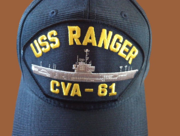USS RANGER CVA-61 NAVY SHIP HAT U.S MILITARY OFFICIAL BALL CAP U.S.A M ...