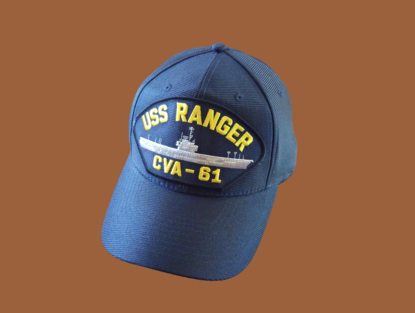 USS RANGER CVA-61 NAVY SHIP HAT U.S MILITARY OFFICIAL BALL CAP U.S.A MADE