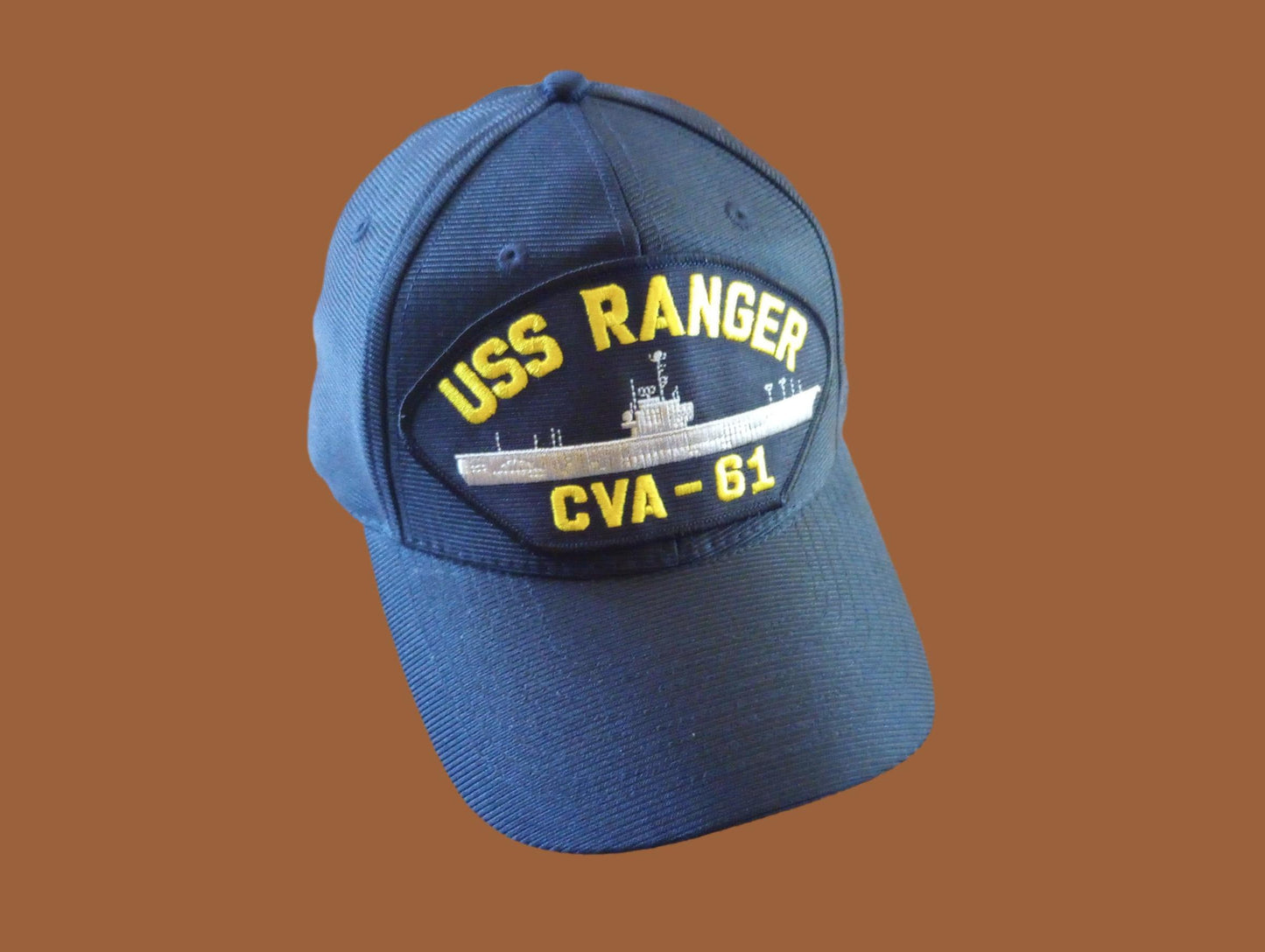 USS RANGER CVA-61 NAVY SHIP HAT U.S MILITARY OFFICIAL BALL CAP U.S.A MADE