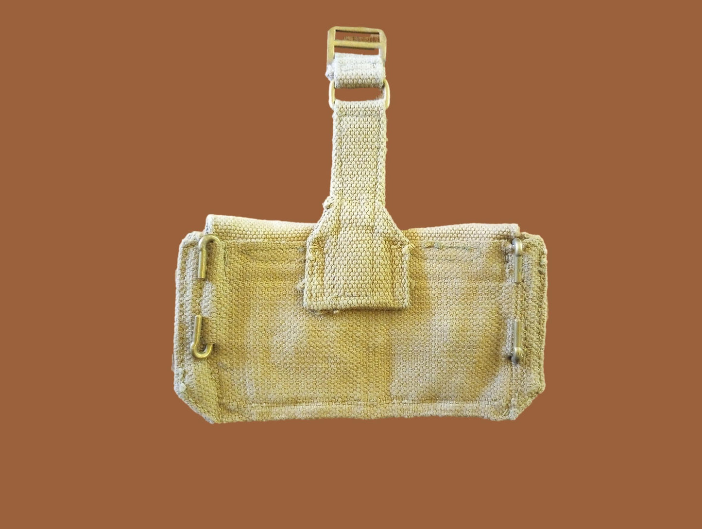 WWII BRITISH MILITARY PATTERN 37 ENFIELD AMMO POUCH DATED 1942 M.W&S