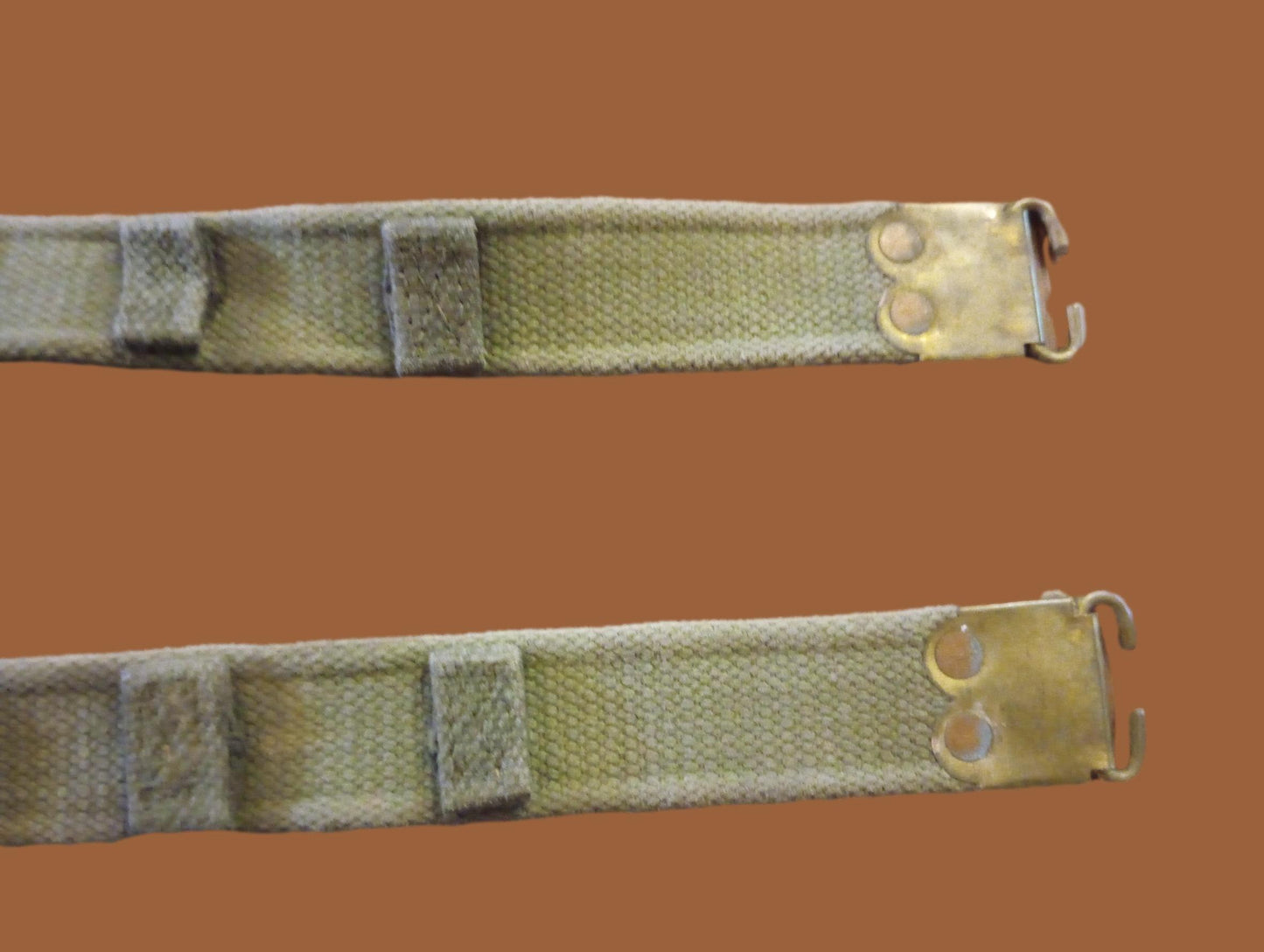 WWII BRITISH MILITARY ENFIELD KHAKI RIFLE SLING P-37 FN BELGIAN FAL 49 ORIGINAL