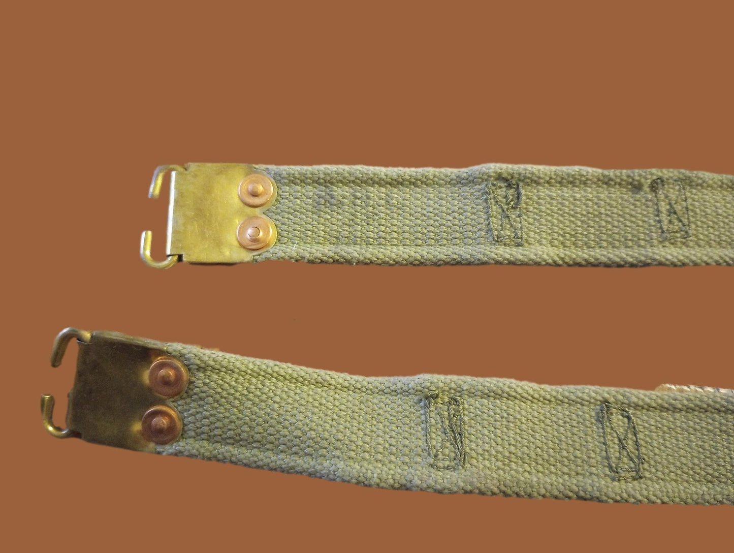 WWII BRITISH MILITARY ENFIELD KHAKI RIFLE SLING P-37 FN BELGIAN FAL 49 ORIGINAL