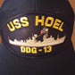 USS HOEL DDG-13 U.S NAVY SHIP HAT U.S MILITARY OFFICIAL BASEBALL CAP U.S.A MADE