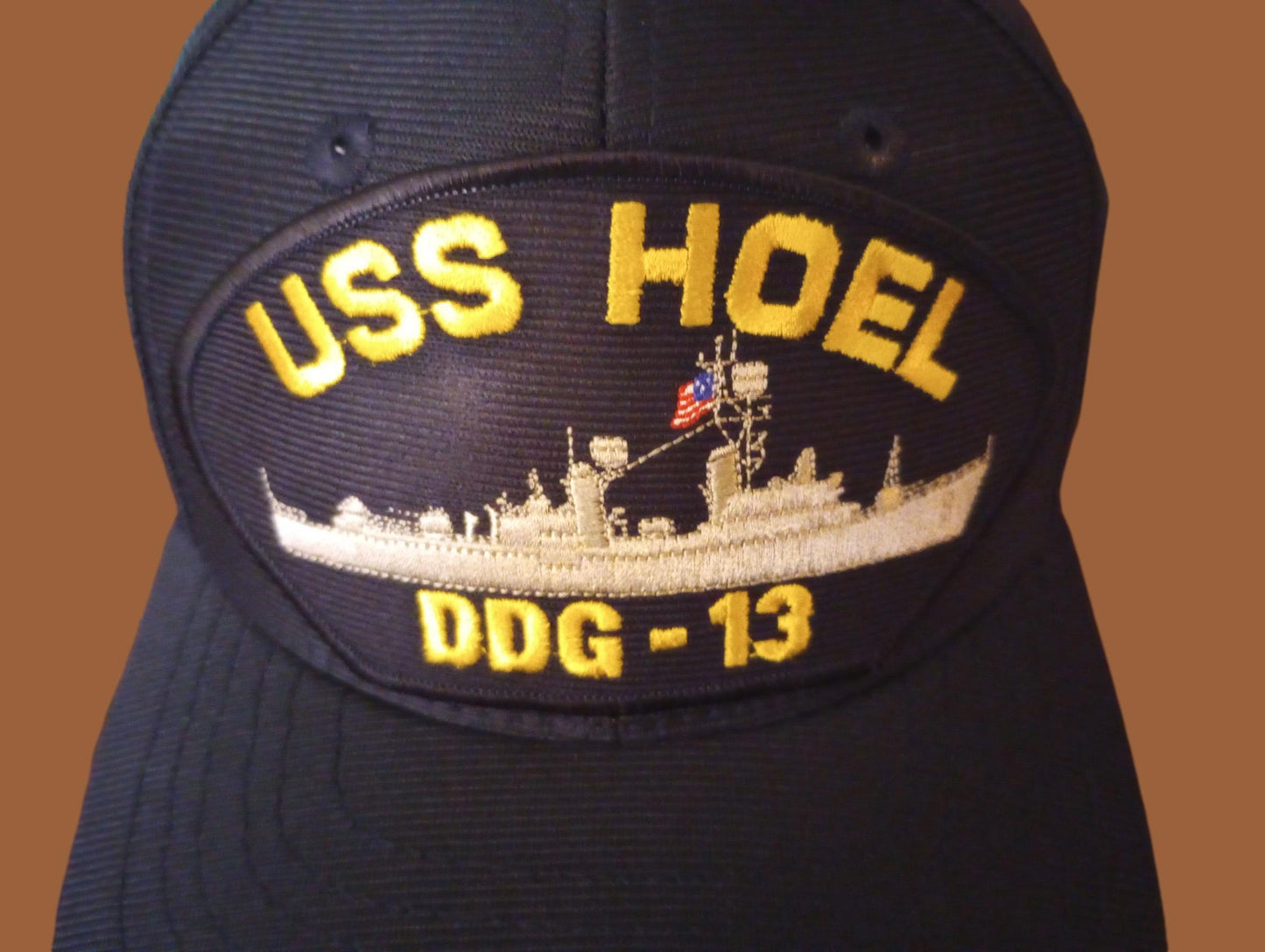 USS HOEL DDG-13 U.S NAVY SHIP HAT U.S MILITARY OFFICIAL BASEBALL CAP U.S.A MADE