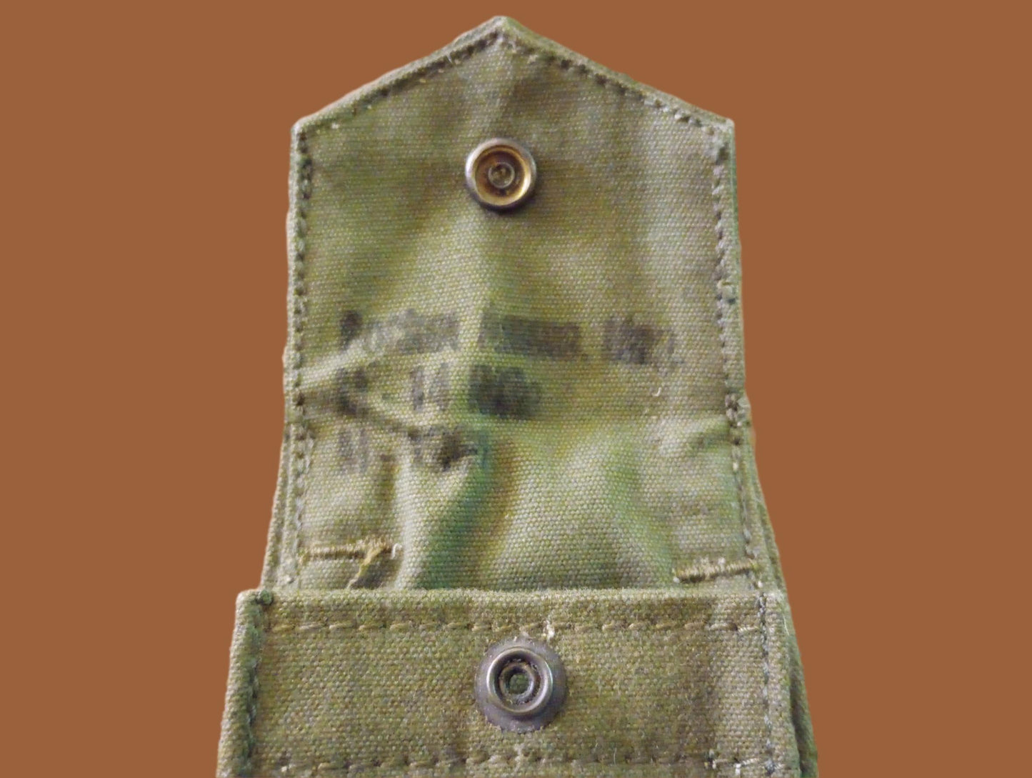 U.S MILITARY AMMO MAGAZINE CLIP POUCH 20 RD 308 CAL MAG VIETNAM ERA 1961