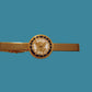 U.S MILITARY NAVY TIE BAR OR TIE TAC CLIP ON TYPE ROUND NAVY INSIGNIA