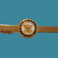 U.S MILITARY NAVY TIE BAR OR TIE TAC CLIP ON TYPE ROUND NAVY INSIGNIA