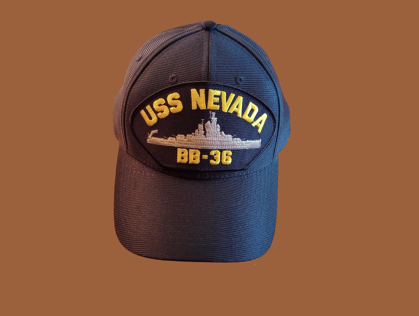 USS NEVADA BB-36 NAVY SHIP HAT U.S MILITARY OFFICIAL BALL CAP U.S.A MADE