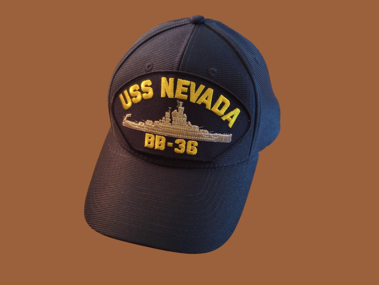 USS NEVADA BB-36 NAVY SHIP HAT U.S MILITARY OFFICIAL BALL CAP U.S.A MADE