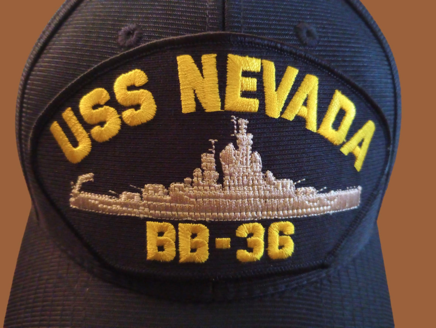 USS NEVADA BB-36 NAVY SHIP HAT U.S MILITARY OFFICIAL BALL CAP U.S.A MADE