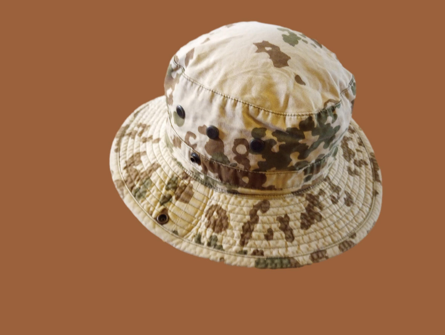 ORIGINAL GERMAN TROPICAL CAMOUFLAGE BOONIE HAT 58 MEDIUM 7 1/8