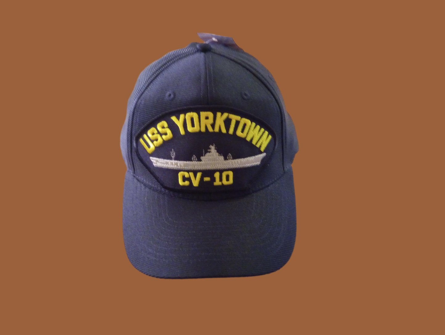 USS YORKTOWN CV-10 NAVY SHIP HAT U.S MILITARY OFFICIAL BALL CAP U.S.A MADE