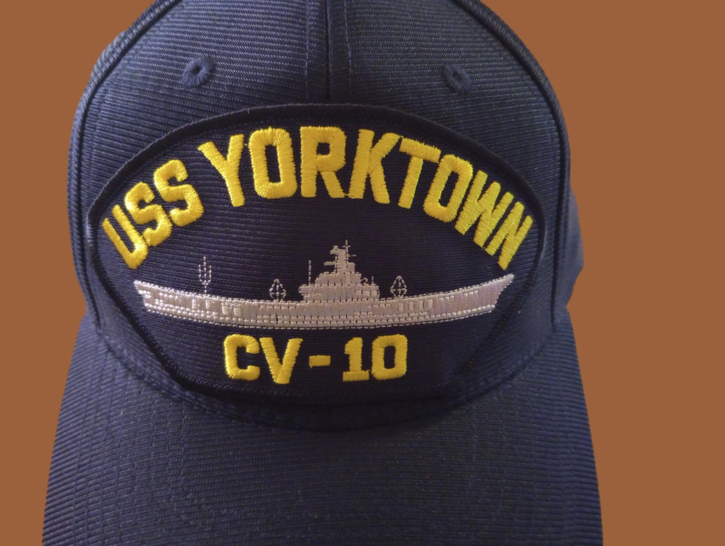 USS YORKTOWN CV-10 NAVY SHIP HAT U.S MILITARY OFFICIAL BALL CAP U.S.A MADE