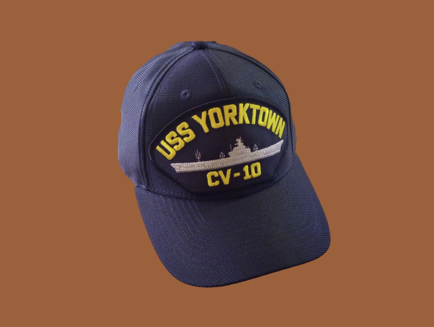 USS YORKTOWN CV-10 NAVY SHIP HAT U.S MILITARY OFFICIAL BALL CAP U.S.A MADE