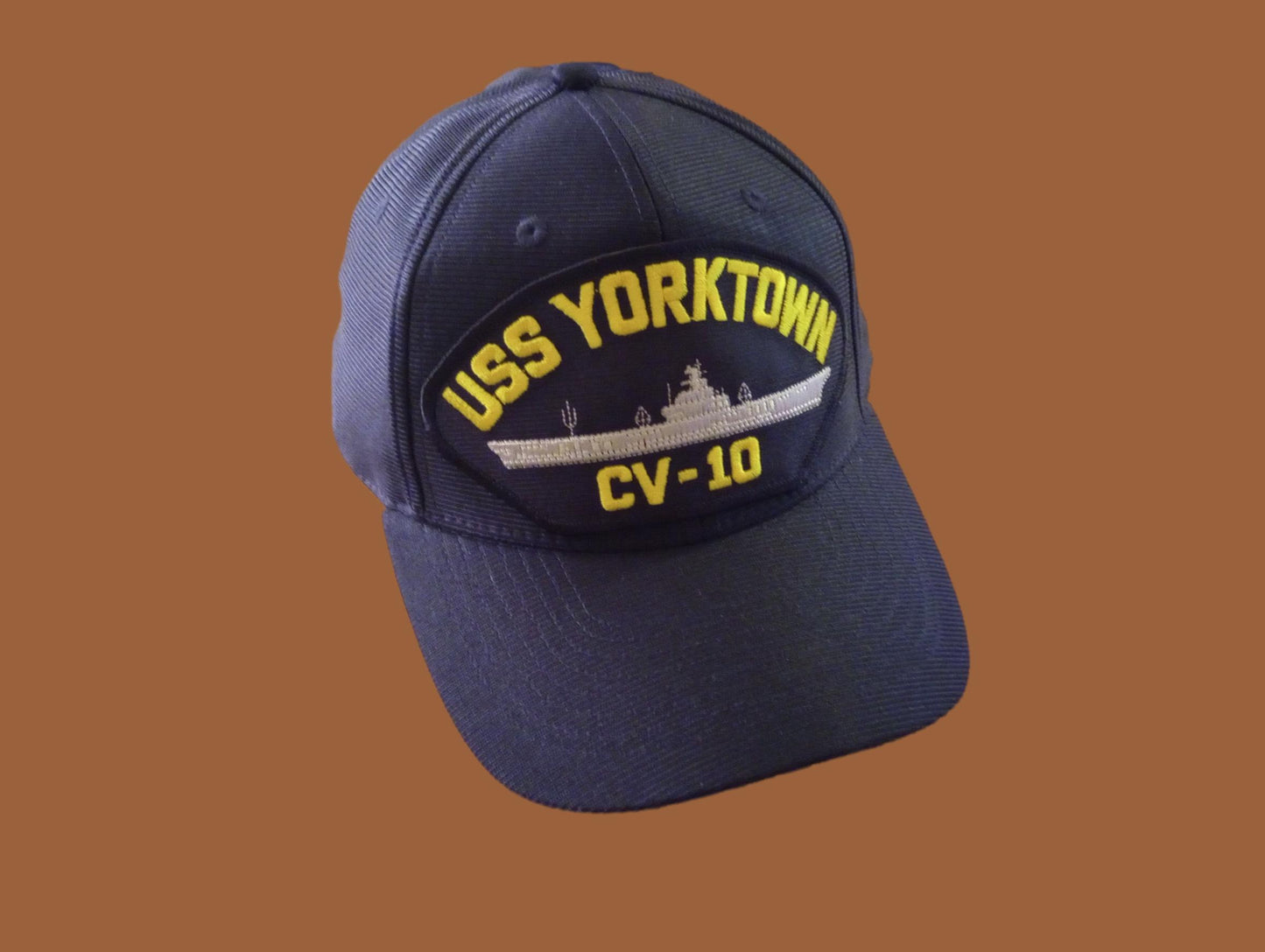 USS YORKTOWN CV-10 NAVY SHIP HAT U.S MILITARY OFFICIAL BALL CAP U.S.A MADE