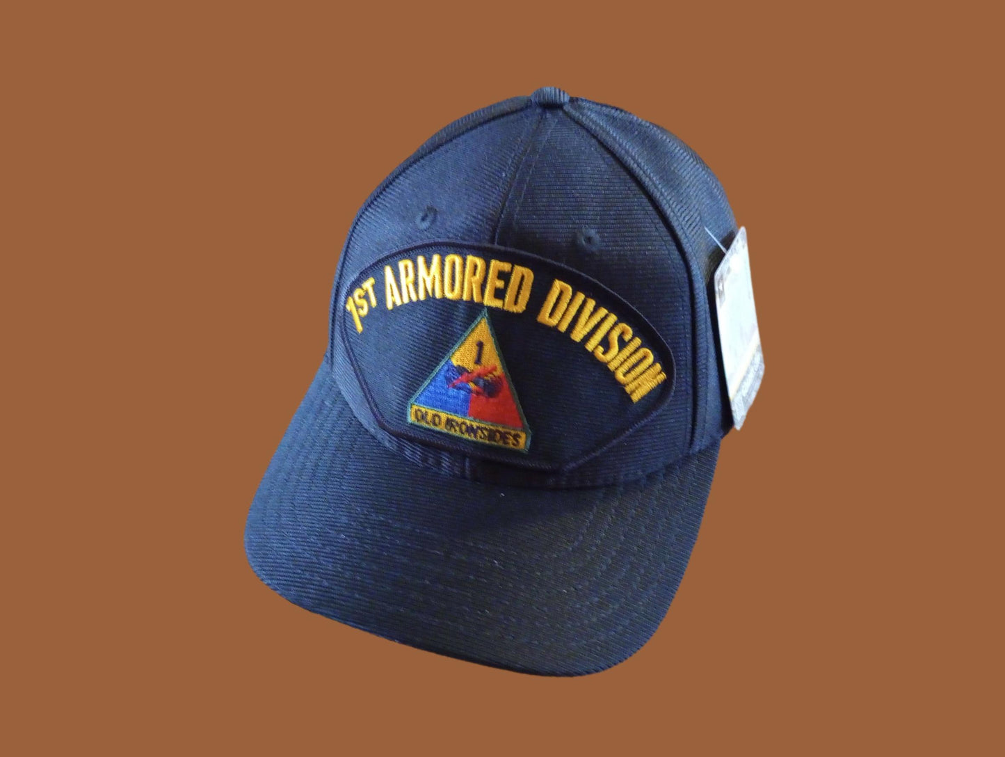 U.S ARMY 1ST ARMORED DIVISION HAT U.S MILITARY OFFICIAL BALL CAP U.S.A MADE