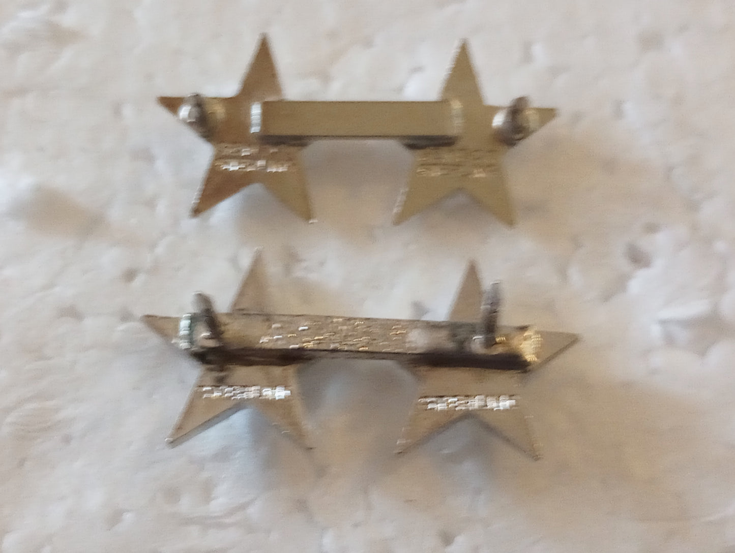 VINTAGE U.S MILITARY STERLING SILVER MAJOR GENERAL RANK 2 STAR WWII VIETNAM