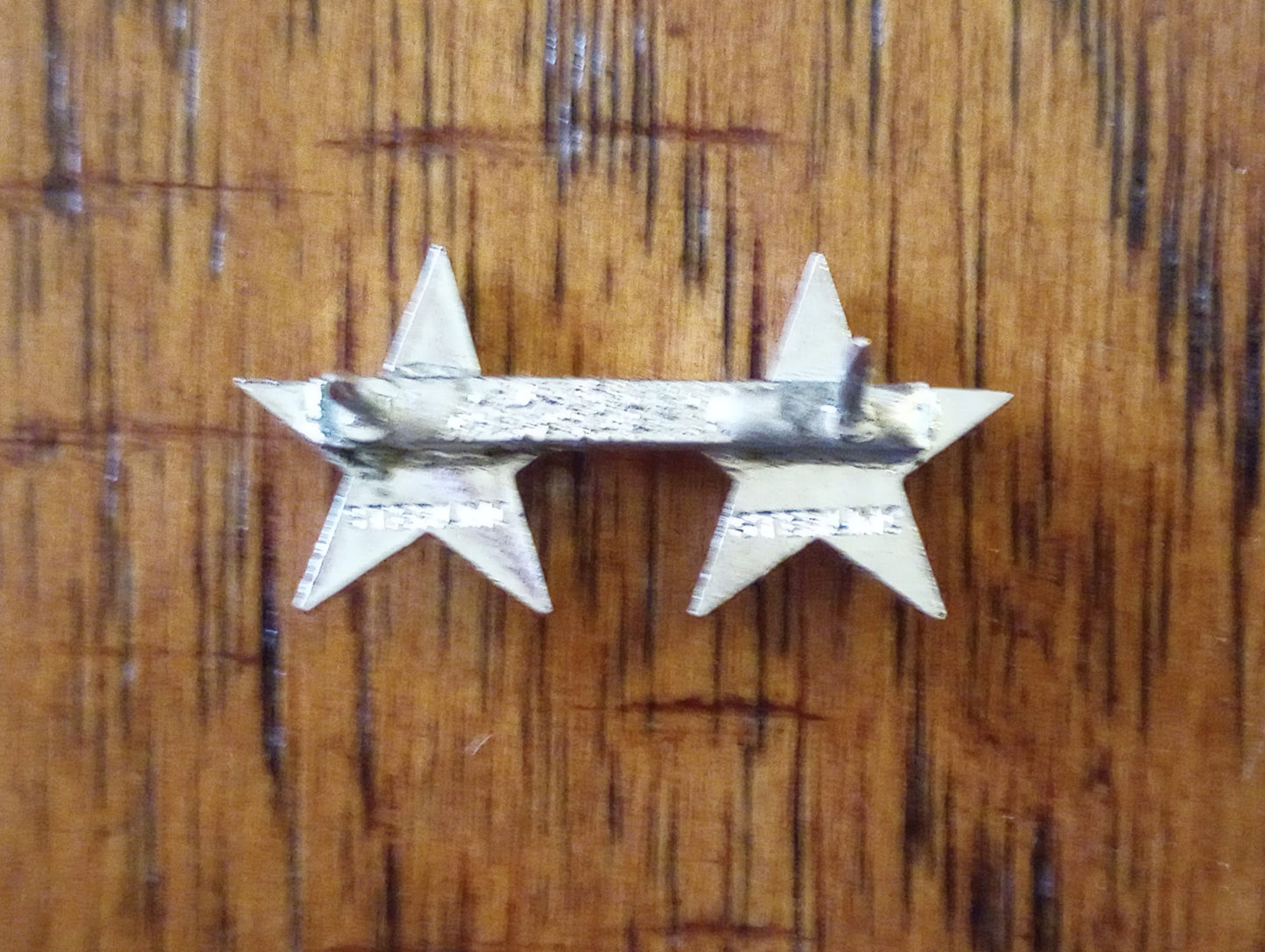 VINTAGE U.S MILITARY STERLING SILVER MAJOR GENERAL RANK 2 STAR WWII VIETNAM