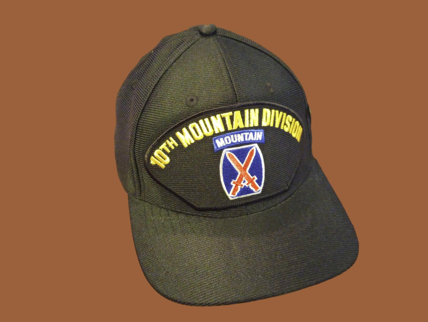 U.S ARMY 10TH MOUNTAIN DIVISION HAT OFFICIAL MILITARY BALL CAP U.S.A MADE