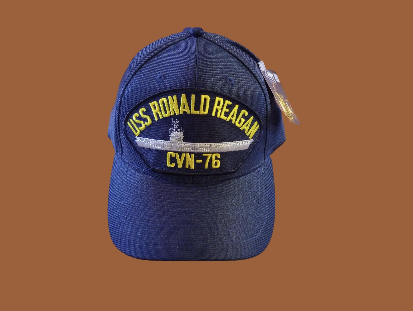 USS RONALD REAGAN CVN-76 NAVY SHIP HAT U.S MILITARY OFFICIAL BALL CAP USA MADE