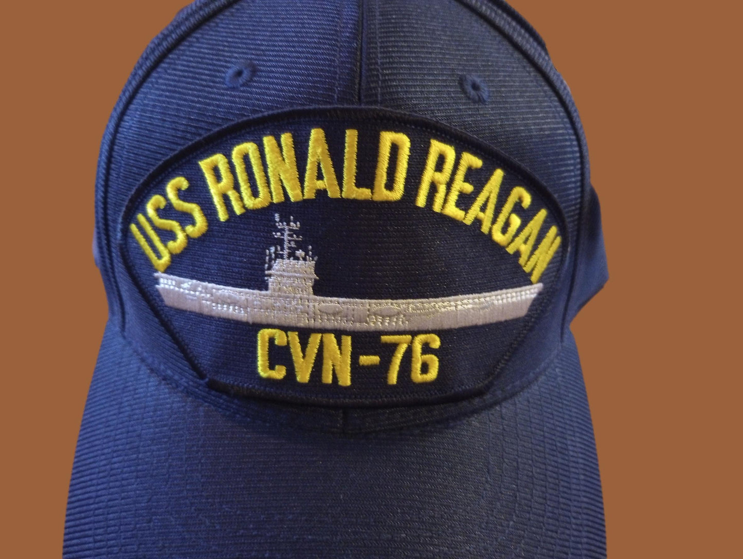 USS RONALD REAGAN CVN-76 NAVY SHIP HAT U.S MILITARY OFFICIAL BALL CAP USA MADE