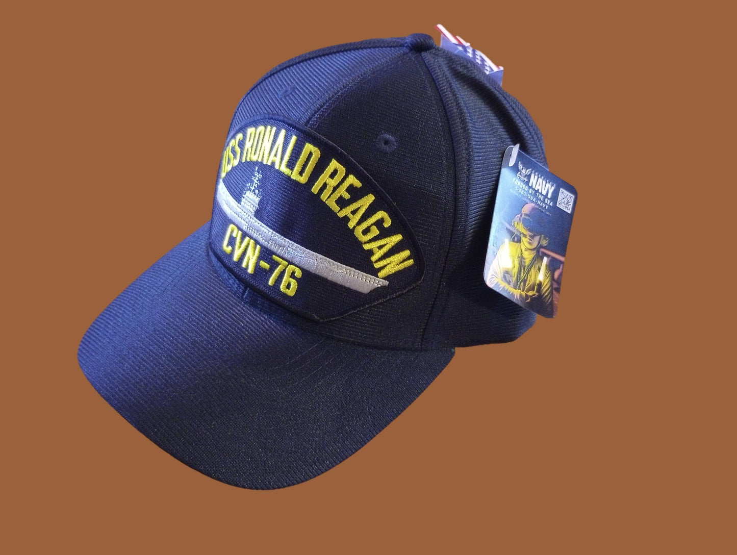 USS RONALD REAGAN CVN-76 NAVY SHIP HAT U.S MILITARY OFFICIAL BALL CAP USA MADE