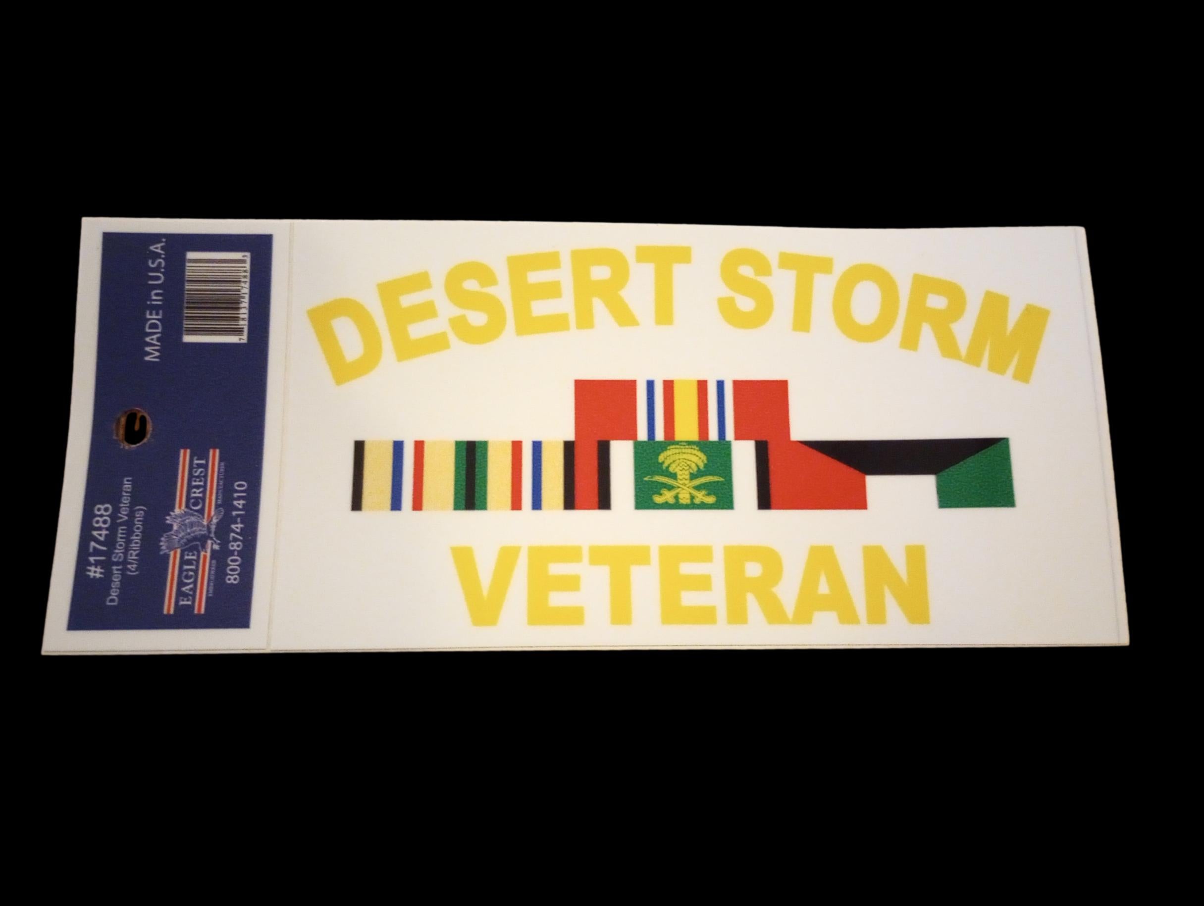 U.S MILITARY DESERT STORM VETERAN WINDOW DECAL BUMPER STICKER – Clay's ...