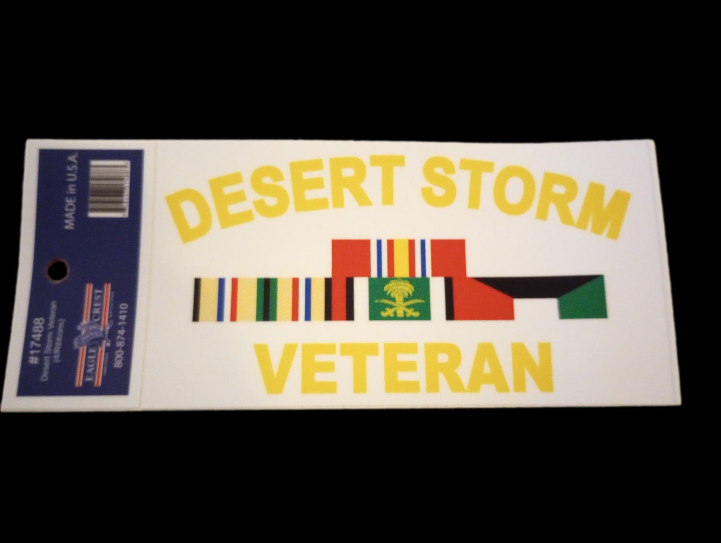 U.S MILITARY DESERT STORM VETERAN WINDOW DECAL BUMPER STICKER