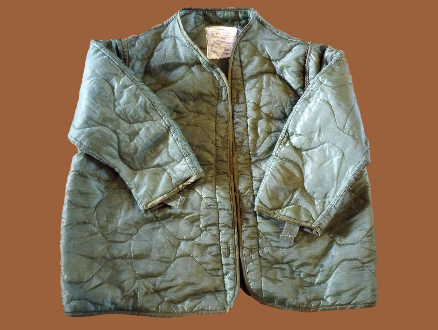 NEW MILITARY ISSUE M-65 FIELD JACKET LINER QUILTED COAT LINER LARGE USA MADE