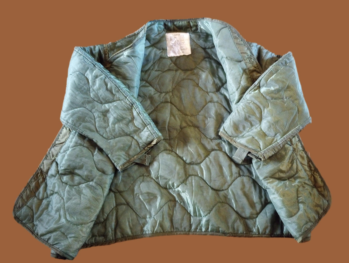 NEW MILITARY ISSUE M-65 FIELD JACKET LINER QUILTED COAT LINER LARGE USA MADE