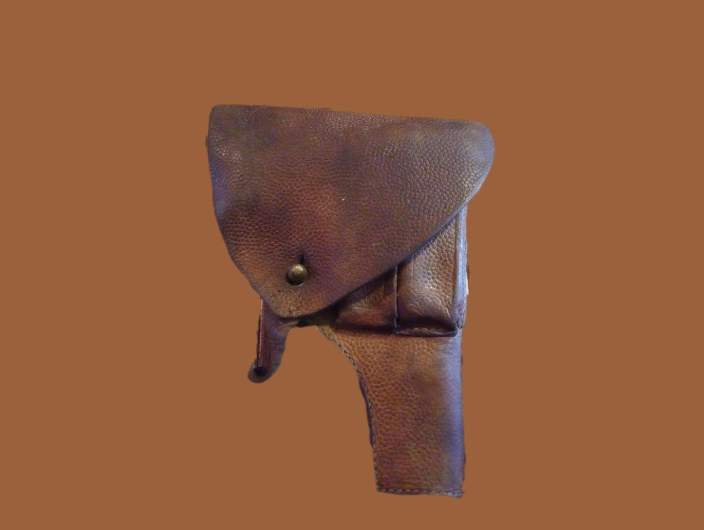 WWII SWEDISH MILITARY BROWNING PISTOL HOLSTER LEATHER M1903/07 STAMPED I11 35/50