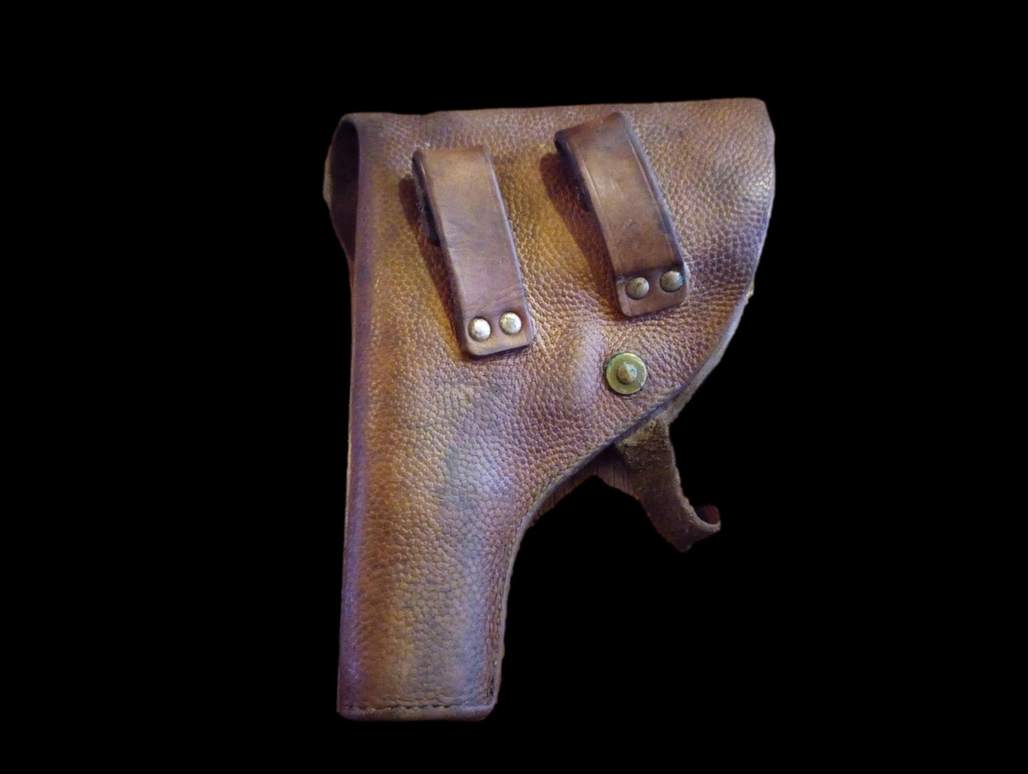 WWII SWEDISH MILITARY BROWNING PISTOL HOLSTER LEATHER M1903/07 STAMPED I11 35/50