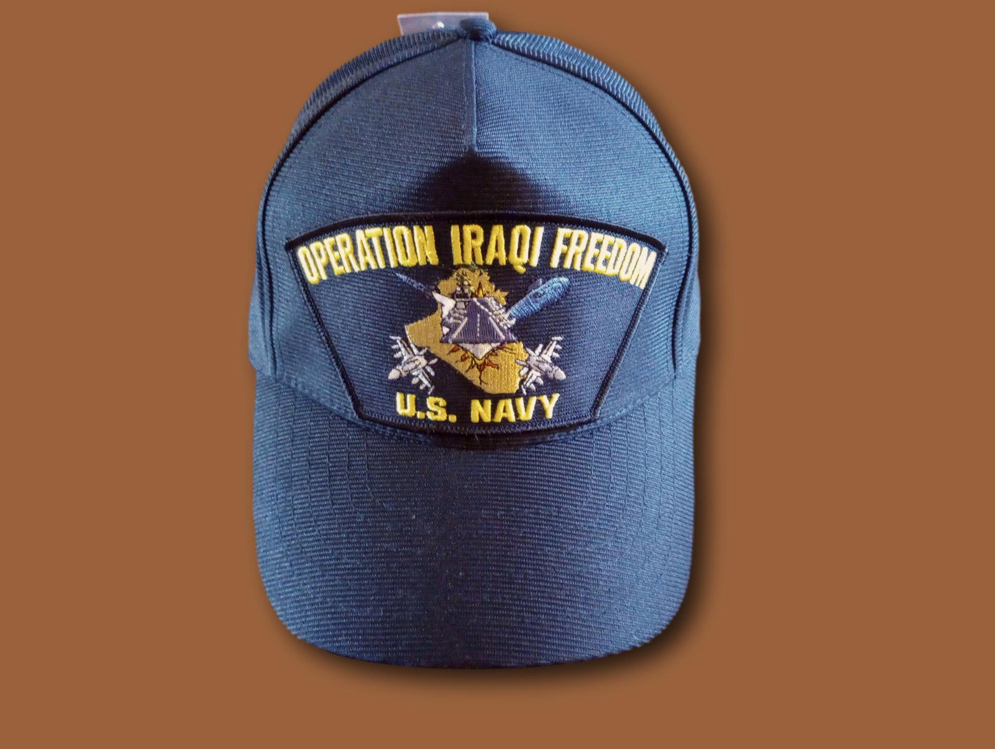 U.S NAVY OPERATION IRAQI FREEDOM HAT U.S MILITARY OFFICIAL BALL CAP U.S.A MADE