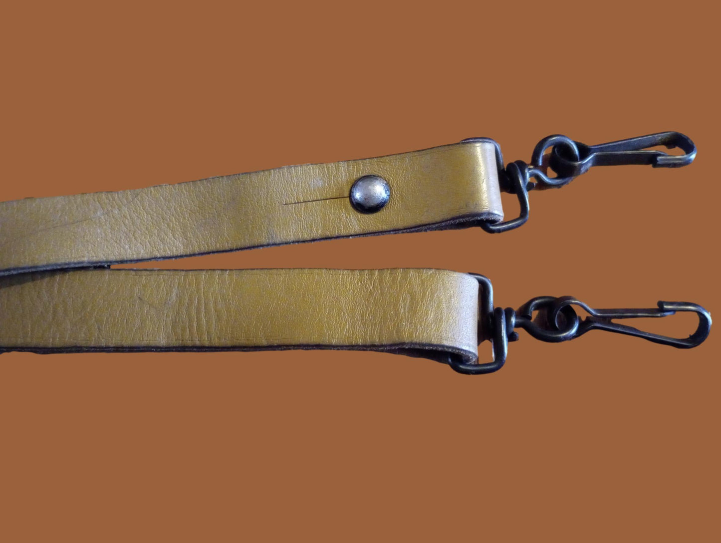 FRENCH MILITARY MAT BROWN LEATHER RIFLE SLING ARMY MAS RIFLE 49 & 49/54 GENUINE